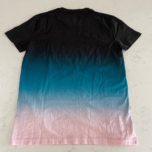 Hollister California SS Crew Nk Colorblock Graphic Top Blk Blue Pink Sz S NWT - Picture 6 of 9